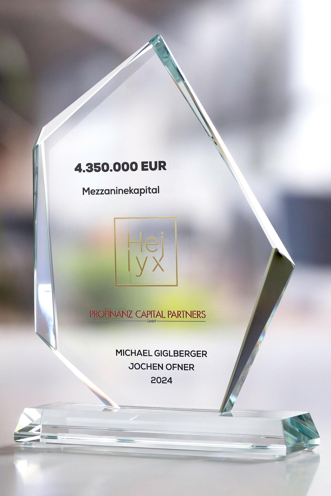 Trophée en verre -  GLA0974