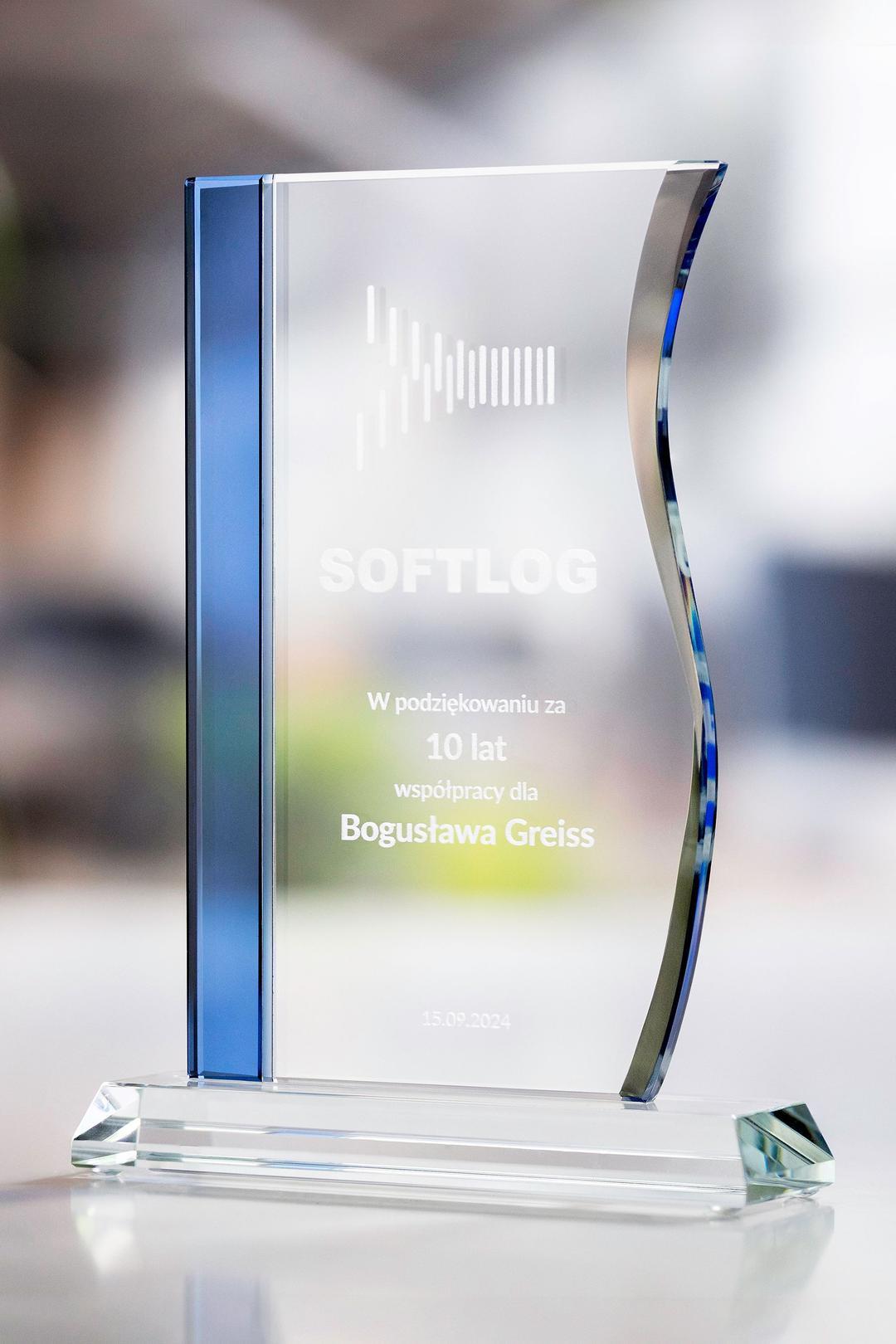 Trophée en verre -  GLA0921