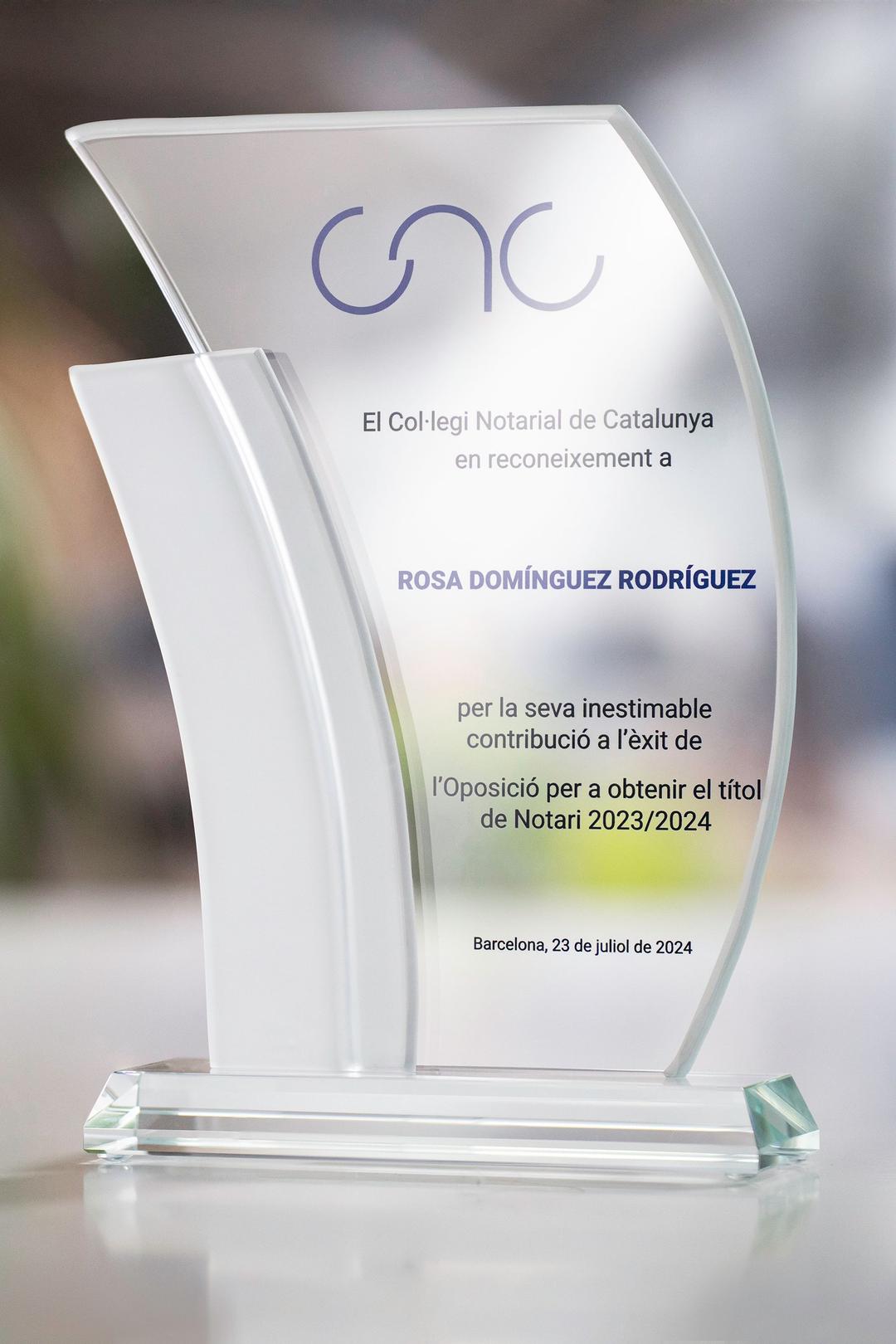 Trophée en verre -  GLA0054