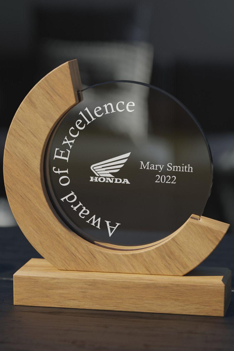 Trophée en verre -  GLA0007