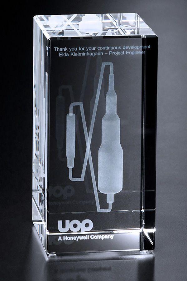 Trophée en verre -  GLA0103