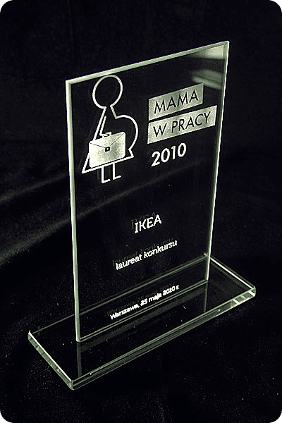Trophée en verre -  GLA0013