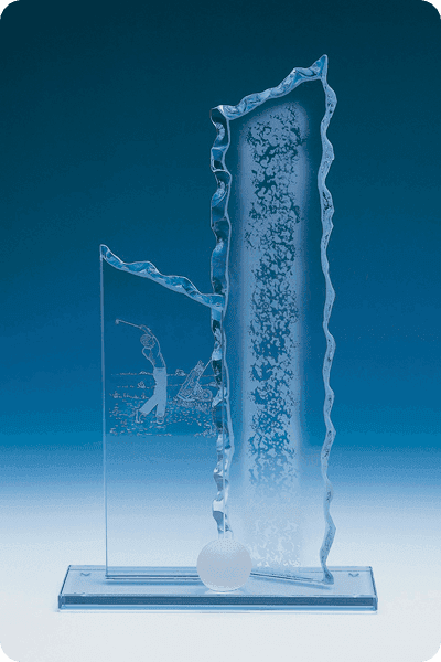 Trophée en verre -  GLA0211