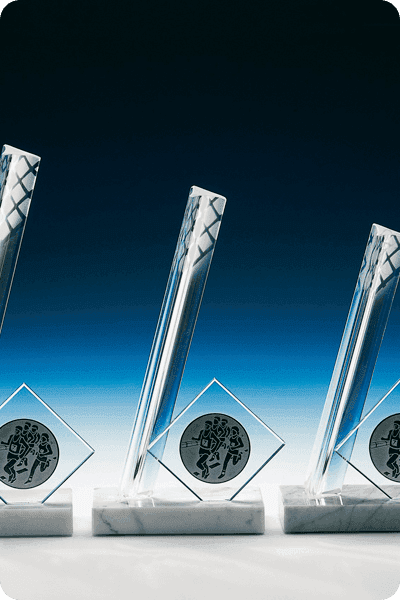 Trophée en verre -  GLA0213