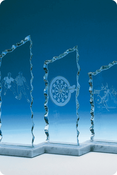 Trophée en verre -  GLA0214