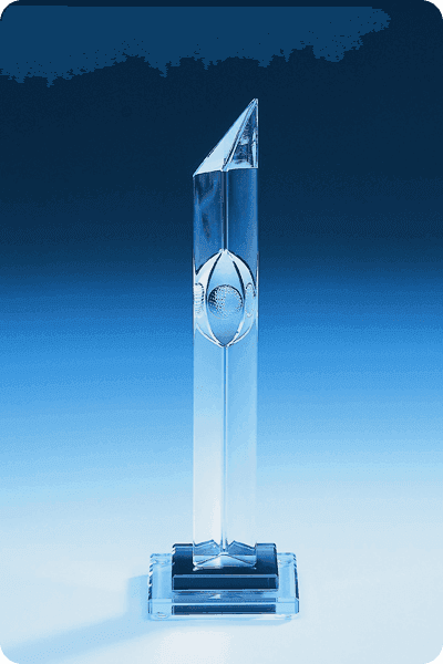 Trophée en verre -  GLA0226
