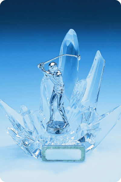 Trophée en verre -  GLA0227