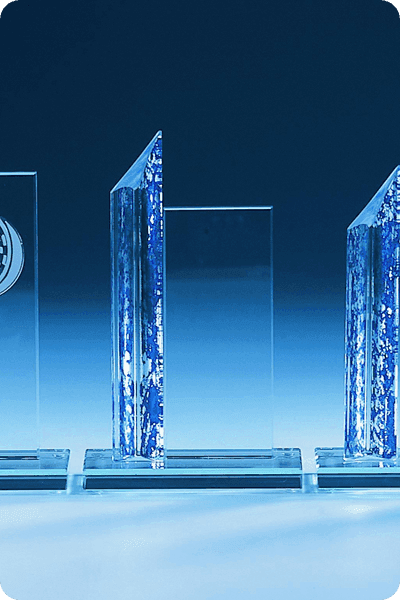 Trophée en verre -  GLA0230