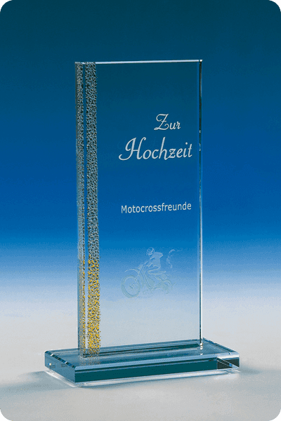 Trophée en verre -  GLA0238
