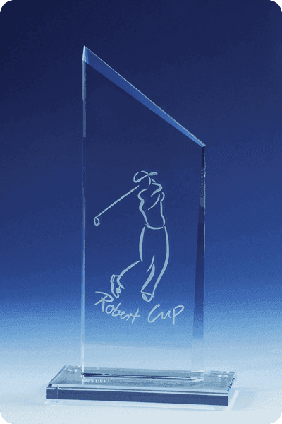 Trophée en verre -  GLA0241