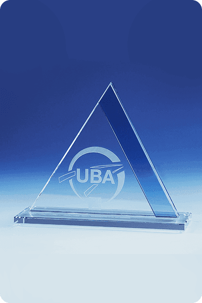 Trophée en verre -  GLA0242
