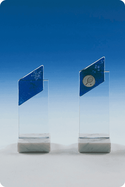 Trophée en verre -  GLA0252