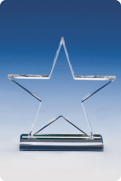 Trophée en verre -  GLA0257
