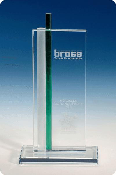 Trophée en verre -  GLA0265