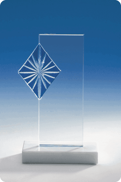 Trophée en verre -  GLA0267