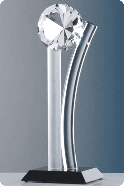 Trophée en cristal -  GLA0271