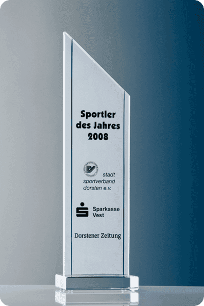 Trophée en verre -  GLA0278
