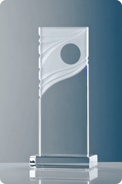 Trophée en verre -  GLA0279
