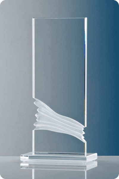 Trophée en verre -  GLA0280