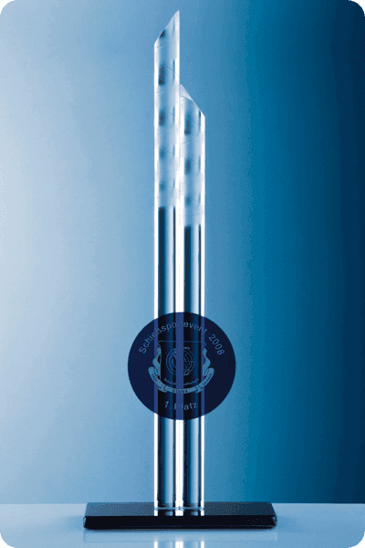 Trophée en verre -  GLA0283