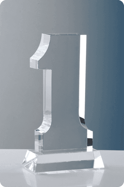 Trophée en cristal -  GLA0286