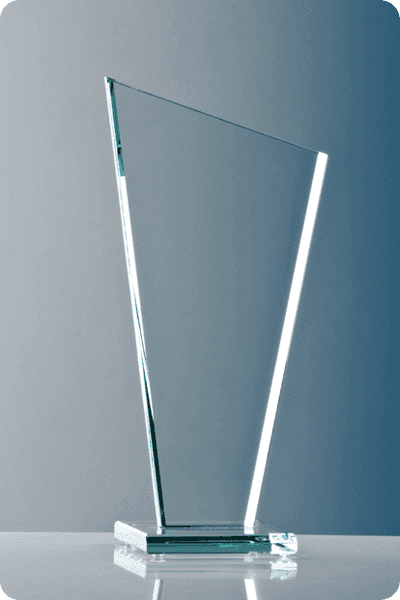 Trophée en verre -  GLA0289