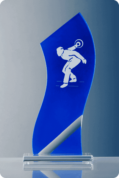 Trophée en verre -  GLA0290