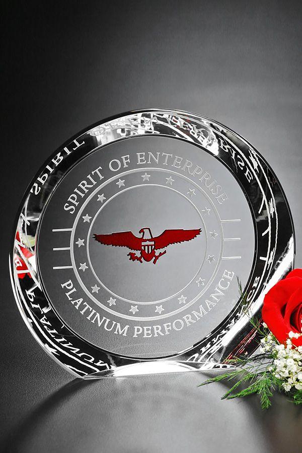 Trophée en verre -  GLA0315