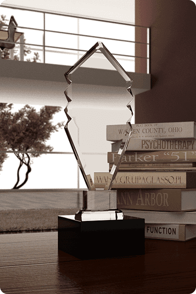 Trophée en cristal -  GLA0320