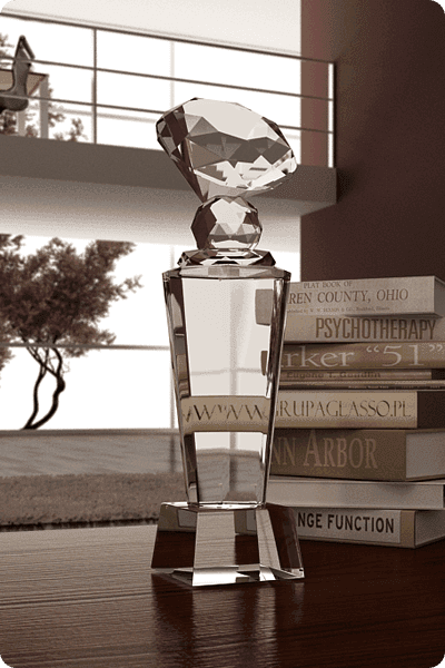 Trophée en cristal -  GLA0323