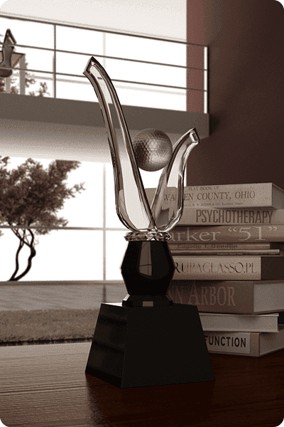 Trophée en cristal -  GLA0334