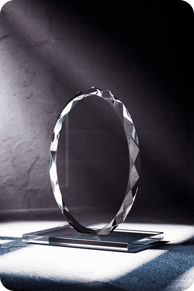Trophée en cristal -  GLA0403
