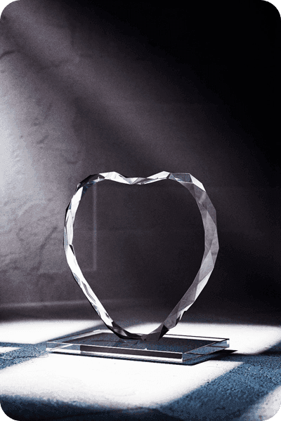 Trophée en cristal -  GLA0404