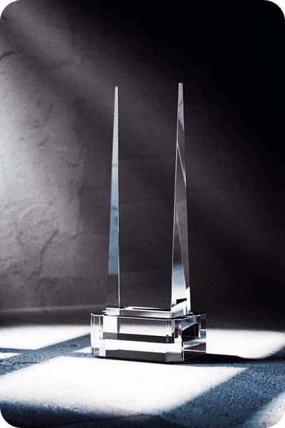 Trophée en cristal -  GLA0409