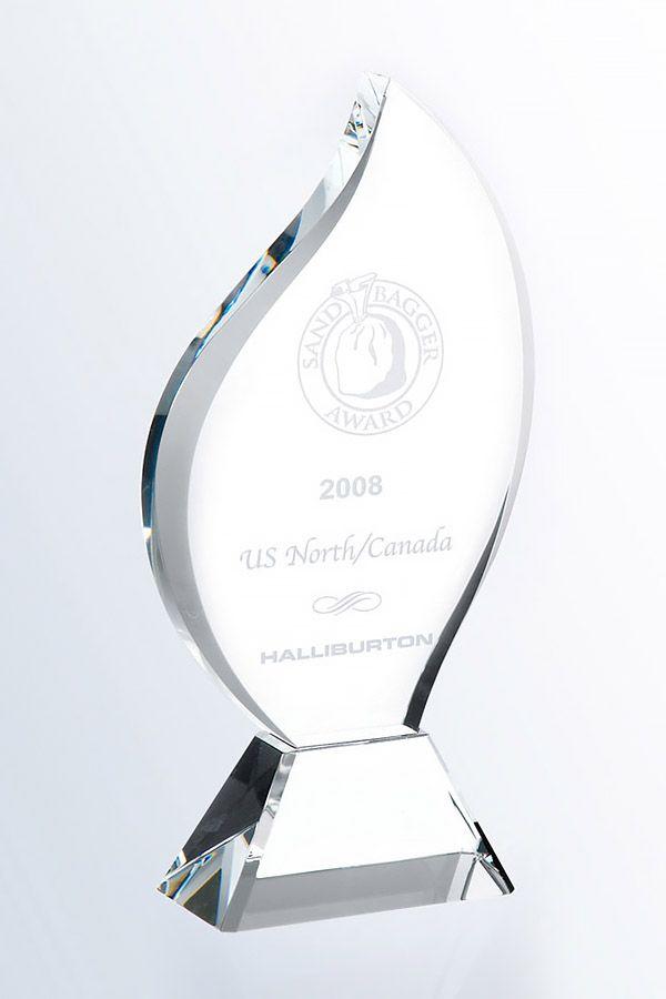 Trophée en verre -  GLA0417