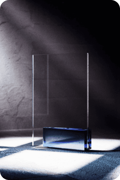 Trophée en cristal -  GLA0428