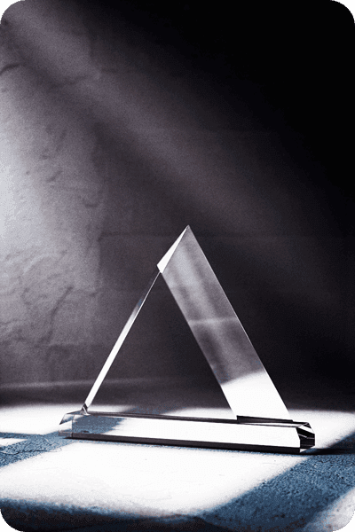 Trophée en cristal -  GLA0434