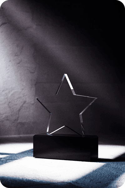 Trophée en cristal -  GLA0439
