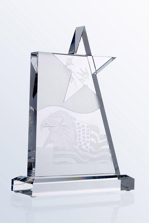 Trophée en verre -  GLA0443