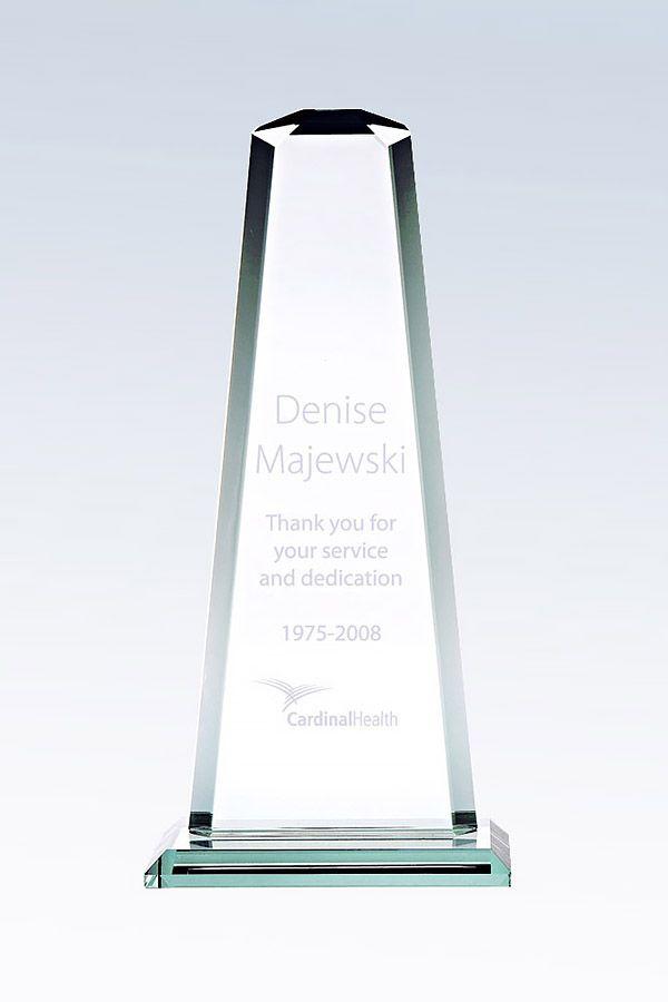 Trophée en verre -  GLA0611