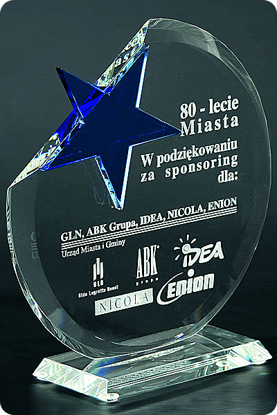 Trophée en verre -  GLA0084