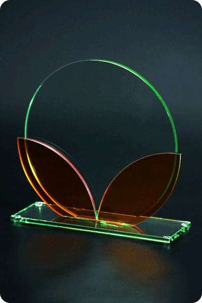 Trophée en verre -  GLA0934