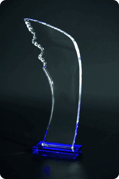 Trophée en verre -  GLA0945