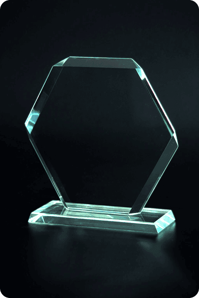 Trophée en verre -  GLA0953