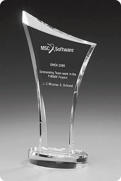 Trophée en verre -  GLA0962