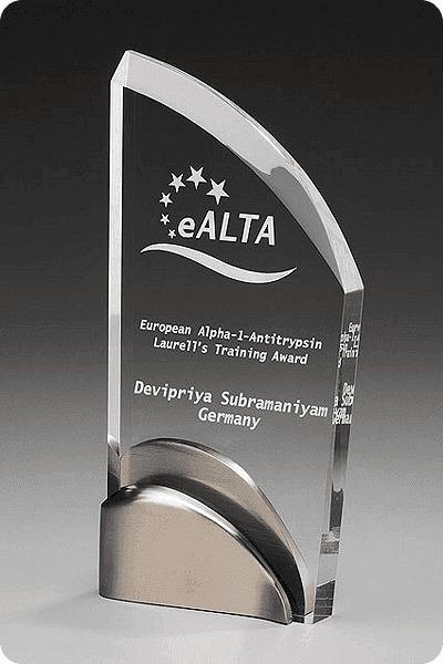 Trophée en verre -  GLA0964