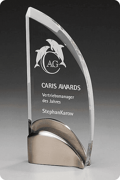 Trophée en verre -  GLA0965