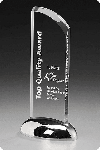 Trophée en verre -  GLA0966