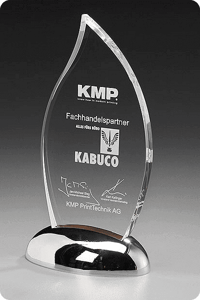 Trophée en verre -  GLA0968