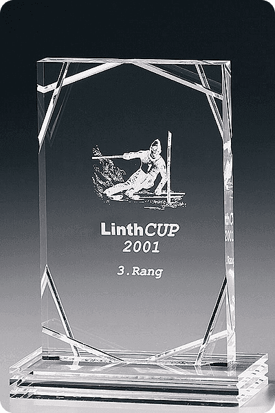 Trophée en cristal -  GLA0979